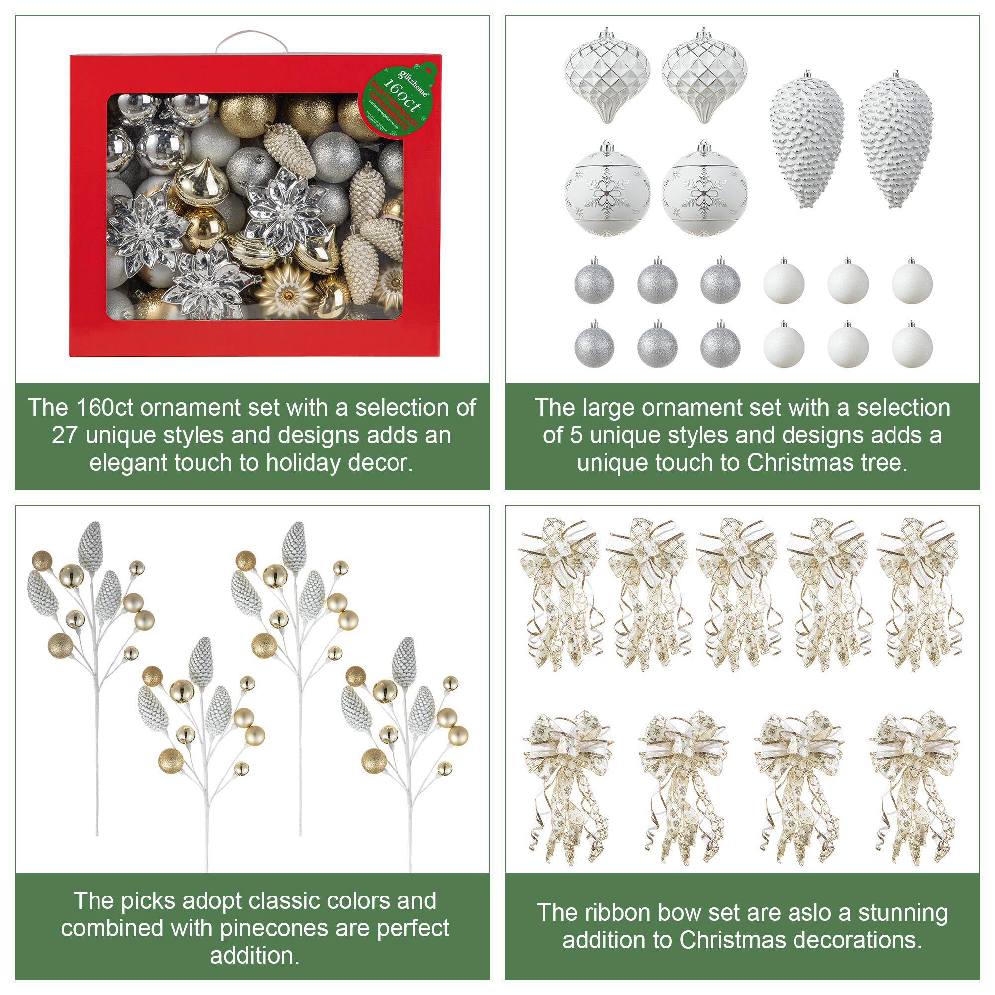 7.5ft. Pre-Lit Slim Fir Christmas Tree Kit with Ornaments, Tree Skirt & Santa Figurine